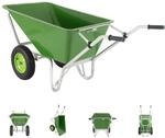 TRUTZHOLM 2-Rad Schubkarre 200 Liter 300 Kg Tragkraft Rahmen Stahl verzinkt...