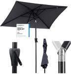 Sekey Aluminum Sonnenschirm mit Kurbel und Knicker, 200 &times; 300 cm Sonnenschirm