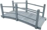 vidaXL Tannenholz Massiv Gartenbr&uuml;cke Rustikal Teichbr&uuml;cke Dekobr&uuml;cke...