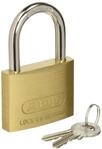 ABUS 35107 Vorh&auml;ngeschloss mit Schl&uuml;ssel, Messing, 30 mm, modernes)