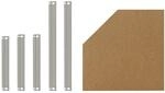 shelfplaza Home 70x40 cm Fachboden-Set Eckregal in verzinkt f&uuml;r Home Eckregale