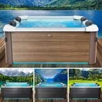 BRAST Whirlpool MSpa Frame - Oslo Sapphire & Amber mit Fester Au&szlig;enwand