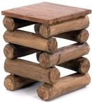 DESIGN DELIGHTS TEAKHOLZ HOCKER Block 38 | 30x30x39cm (BxTxH), Teak Altholz 
