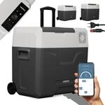 Arebos Kompressor K&uuml;hlbox | Rollen 47 L Elektrische Gefrierbox | APP &