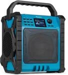 Audizio Jobsite XL Baustellenradio DAB Plus Bluetooth 200W IP54 | Akku 15h,
