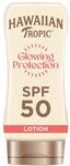 Hawaiian Tropic Glowing Protection Sunscreen Lotion, wasserfeste Sonnencreme mit LSF