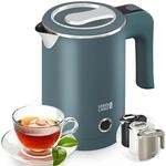 LEBENLANG Reise Wasserkocher Edelstahl Klein 0 5 Liter & BPA-Frei - Reisewasserkocher