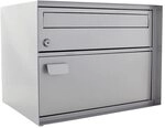 Profirst Mail PM 200 Briefkasten Silber HxBxT 310x415x305 mm unterer Einwurf mit
