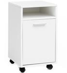 FineBuy Rollcontainer SV51848 Holz 33x60x38cm Schubladenschrank B&uuml;ro Container,