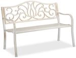 Relaxdays Gartenbank Antik f&uuml;r 2 Personen, Balkon, Terrasse, Premium Rostschutz,