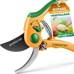 GR&Uuml;NTEK Flamingo Bypass Gartenschere &ndash; Astschere, Profi Rosenschere &...
