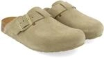 HAFLINGER Porto Eleganter Clog aus Canvas mit Gummisohle und Kork Latex Fu&szlig;bett