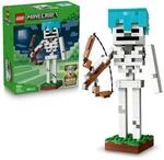 LEGO Minecraft Das Skelett - Mob Figur mit Diamanthelm, Bogen und Pfeil sowie