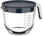 Mepal - Glas Messbecher mit Deckel Chef it - Leicht ablesbare, eingravierte Skala -