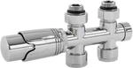 ECD Germany Ventil-Armaturen Set Multiblock Chrom Durchgangsform inkl....