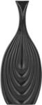 L&auml;ngliche, Elegante Vase schwarz Thapsus