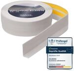 HOLZBRINK Weichsockelleiste selbstklebend PVC 50x20mm, 15 m | Winkelleiste f&uuml;r