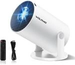WOLFANG Mini Beamer【Integrierte Apps & WiFi 6】 1080P Tragbarer Projektor mit