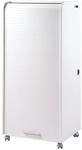 SIMMOB Computerschrank mit Rollen, 2 Schubladen, 65,2 x 139,9 x 53,1 cm, Wei&szlig;