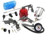 Druckluftset 13-teilig mit 4 Druckluftpistolen, D&uuml;sen und 5m Spiralschlauch