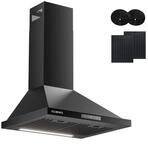 KB ELEMENTS Dunstabzugshaube 60cm, Umluft/Abluft Dunstabzugshaube mit 650m&sup3;/h...