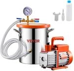 VEVOR 11,36L Vakuumkammer & 3,5 CFM Pumpe, Edelstahlkammer, einstufiges