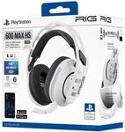 RIG 600 Max HS Wei&szlig;es Gaming-Headset, Sony-lizenziert f&uuml;r PS5. Kabelloses