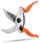 STOCKER Profi Amboss-Schere 21 cm - Geschwungene Klinge, PVC-Griffe, &Oslash; 25 mm