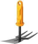 Fiskars OneClick Kombihacke, 2-in-1 Aufsatz zum Lockern und Unkrautj&auml;ten, M&uuml;heloses