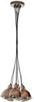 EGLO Pendellampe Priddy 1, 7 flammige Vintage Pendelleuchte im Industrial Design,