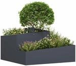 vidaXL Garten-Pflanzgef&auml;&szlig; Anthrazit 80 x 80 x 50 cm | Hergestellt aus haltbarem