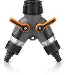 Brandson - 2 Wege Verteiler Wasserhahn - Wasserverteiler 3/4 Zoll -...