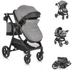 Moni Kinderwagen 2 in 1 Tokyo 22 kg umbaubar Wickeltasche Sto&szlig;d&auml;mpfer...