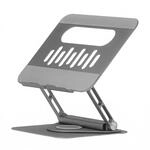 Club3D CSV-2554 Verstellbarer Aluminium-Laptop-St&auml;nder mit USB-C&reg; Hub
