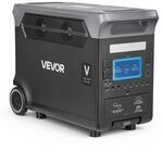 VEVOR Tragbare Powerstation, 3000W Solargenerator, 3072Wh LiFePO4-Akku-Backup mit 13