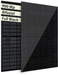 VALE Solarmodul-Set Bifazial 900 Wp Full Black - Glas-Glas-Module - Solarpanel...