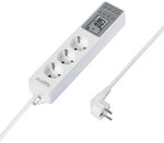 Sygonix SY-4675078 Steckdosenleiste mit Schaltuhr 3fach Wei&szlig; Schutzkontakt 1...