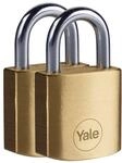 Yale Y110B/30/115/2, Standardsicherheit, 30 mm, Messing, Vorh&auml;ngeschloss, offener