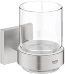 GROHE Start Cube - Glas mit Halter (verdeckte Befestigung, Material: Glas /Metall),