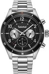 Timberland Herren Armbanduhr Hooksett in der Farbe Silber mit Edelstahlarmband,