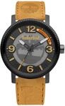 Timberland Scusset Herren Armbanduhr Leder Braun 44 mm, Quarzuhr,...