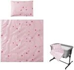 Lorelli Babybettw&auml;sche-Set Eva 5-tlg Decke 75 x 75 cm, Kissen 29 x 42 cm,...