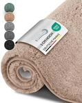 Beautissu Badematte rutschfest 100x60 cm &ndash; Duschvorleger Hochflor Badteppich