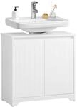 SoBuy BZR108-II-W Waschbeckenunterschrank Badezimmer Schrank Waschtisch...