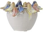 Bloomingville Eanna Blumentopf, Grau, Steingut, D12,5xH8 cm