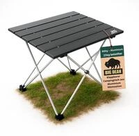 BigDean Kleiner Campingtisch faltbar Ultraleicht Kleiner Klapptisch -...