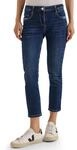 Cecil Mid Waist Slim Leg Jeans im Casual Fit mid Blue Used wash 33