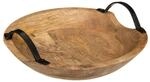 Atmosphera - Schale "Wild" - Mangoholz - D30 cm - Beige