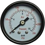 Aerotec Manometer 9415451 Anschluss (Manometer): R&uuml;ckseite Au&szlig;engewinde 1/4 1...