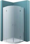 Mai & Mai Viertelkreis Duschkabine Milchglas 90x90x190cm Runddusche...